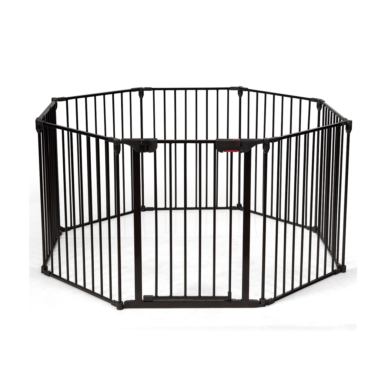 Steel Foldable Kid's Safe Play Yard Gate with Adjustable Panels